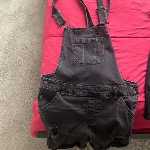 Black Overall shorts